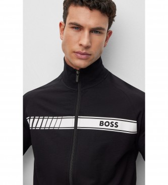 BOSS Kurtka Authentic Logo Stripe czarna