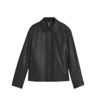 BOSS Icons70 black leather jacket