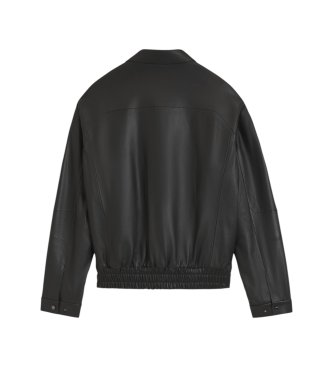 BOSS Icons70 black leather jacket