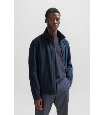 BOSS Grid Jacket navy