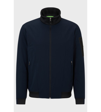 BOSS Grid Jacket navy