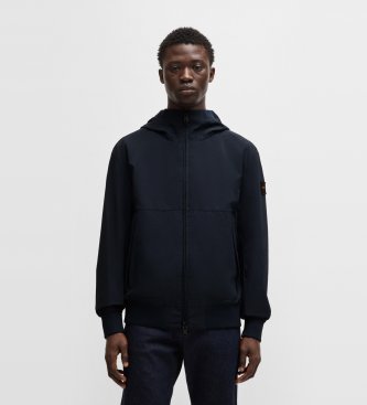 BOSS Oloco marine jacket with hood