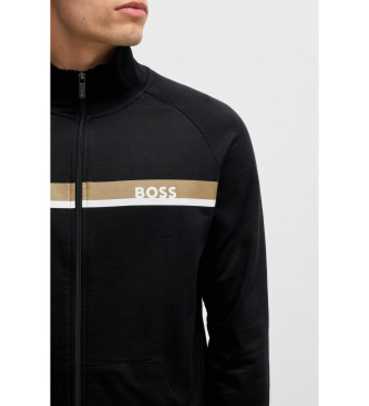 BOSS Veste  rayures imprimes noir