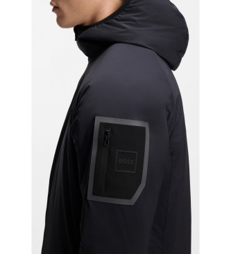 BOSS Chaqueta repelente al agua con dobladillo ajustable marino