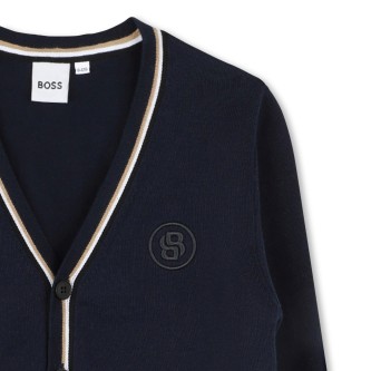 BOSS Strikket cardigan i marinebl