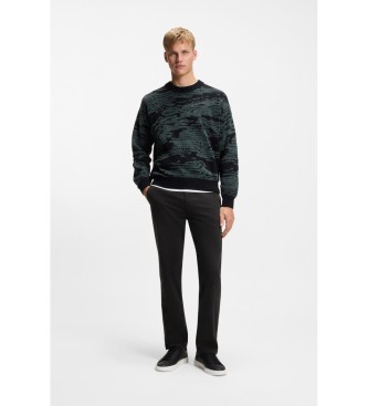 BOSS Pantalon de coupe r�guli�re noir