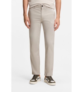 BOSS Pantalon beige � coupe r�guli�re