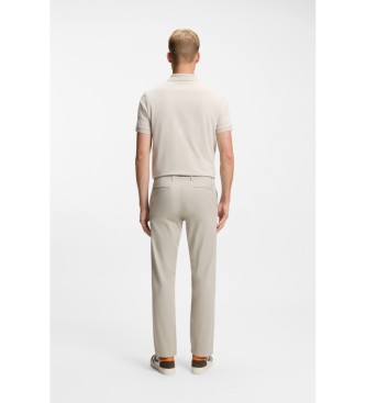 BOSS Pantalon beige � coupe r�guli�re