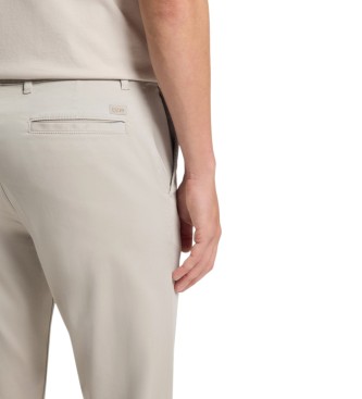 BOSS Pantalon beige � coupe r�guli�re