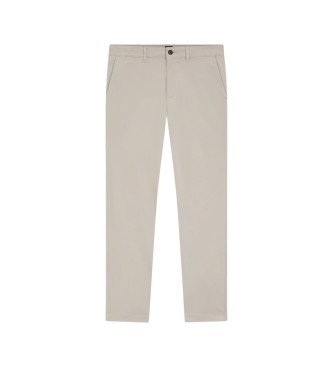 BOSS Pantalon beige � coupe r�guli�re