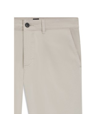 BOSS Pantalon beige � coupe r�guli�re