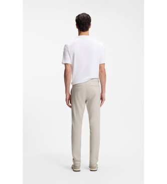 BOSS Beige Slim Fit Chinos Hose