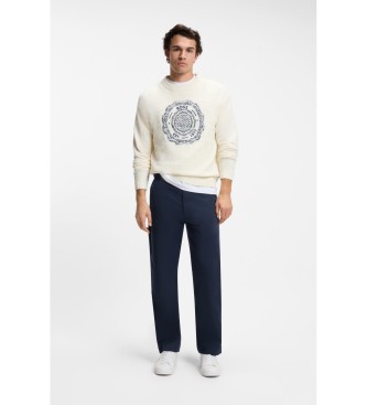 BOSS Pantalon droit marine