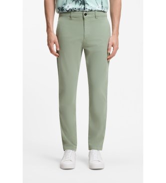 BOSS Pantaloni Chino Tapered verdi