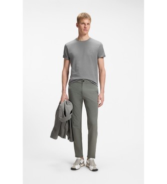 BOSS Pantaloni chino grigi affusolati