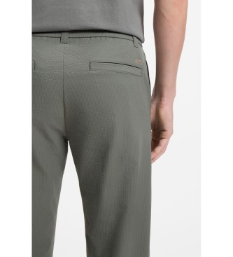 BOSS Pantaloni chino grigi affusolati