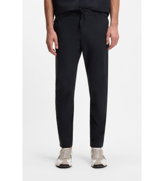 BOSS Tapered chino-bukser i marinebl�