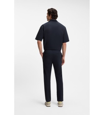 BOSS Tapered chino-bukser i marinebl�
