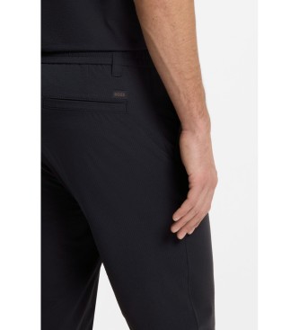 BOSS Tapered chino-bukser i marinebl�
