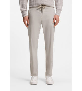 BOSS Pantaloni Chino Tapered DS-9 grigio chiaro, beige