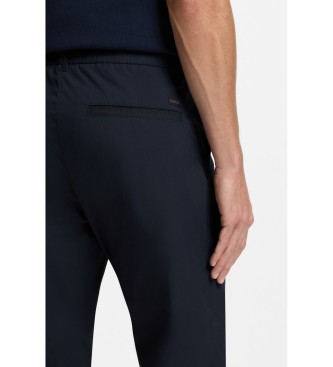 BOSS Pantaloni chino blu navy a gamba dritta