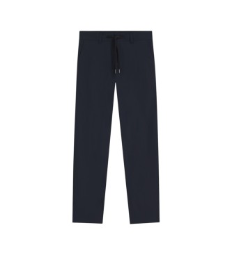 BOSS Pantaloni chino blu navy a gamba dritta
