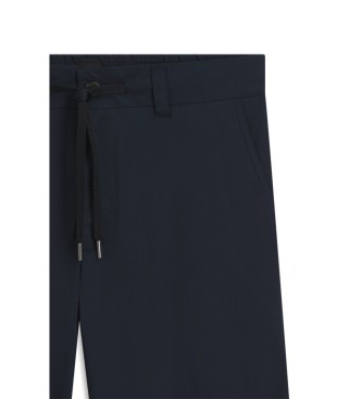 BOSS Pantaloni chino blu navy a gamba dritta