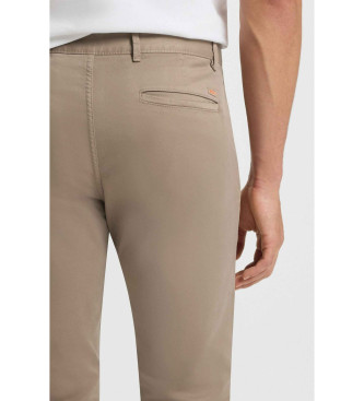 BOSS Pantal�n Chino Slim marr�n