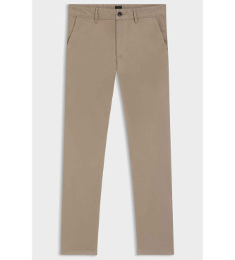 BOSS Pantal�n Chino Slim marr�n