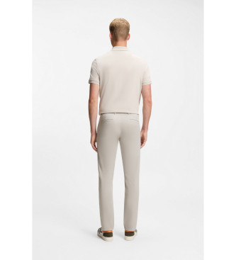 BOSS Pantaloni chino slim grigio chiaro