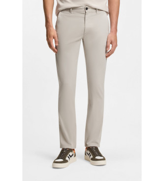 BOSS Pantaloni chino slim grigio chiaro