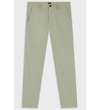 BOSS Hlače Chino Slim zelena
