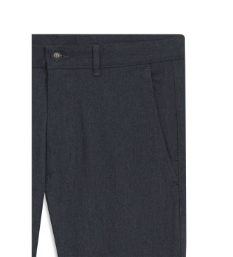 BOSS Pantaloni chino blu slim