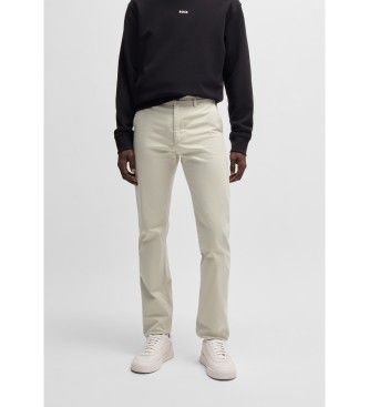 BOSS Pantaloni chino beige slim