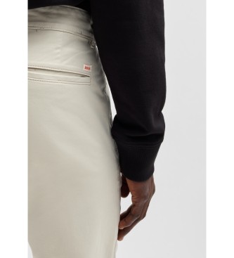 BOSS Pantaloni chino beige slim