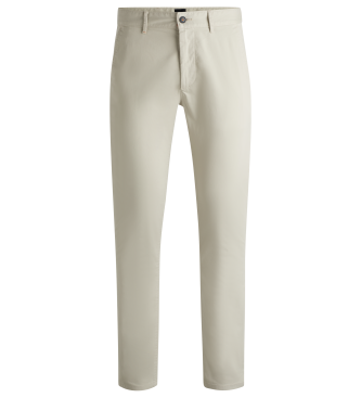 BOSS Pantaloni chino beige slim