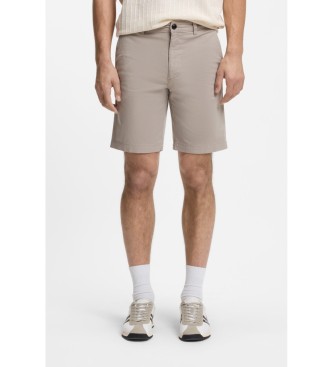 BOSS Beige Slim Fit Chino Shorts