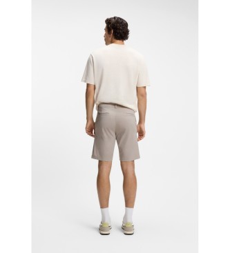 BOSS Beige Slim Fit Chino Shorts