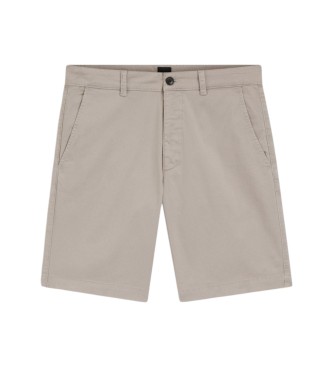 BOSS Beige Slim Fit Chino Shorts