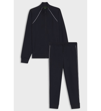 BOSS Tracksuit with contrast navy piping