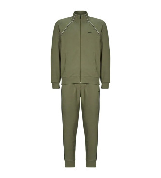 BOSS Surv�tement avec passepoil contrast� vert