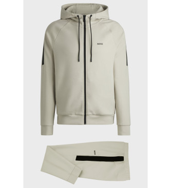 BOSS Trainingsanzug Iconic beige