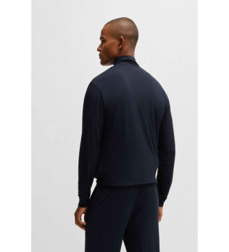 BOSS Relaxed fit tracksuit in stretch fabric with navy logo details