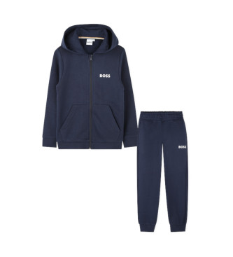 BOSS Tuta sportiva da jogging blu scuro