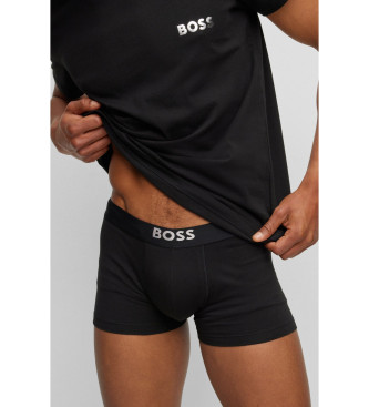 BOSS Ensemble de sous-vtements T-shirt et boxer noir