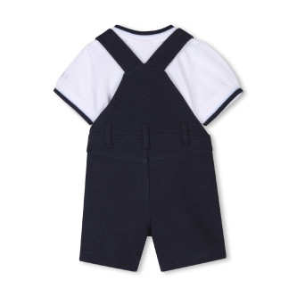 BOSS Dungarees and T-shirt set navy, white