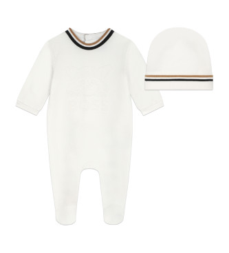 BOSS Offwhite pyjamas och keps set