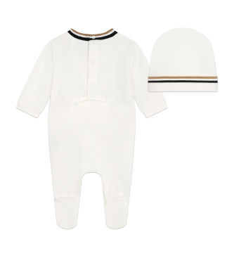 BOSS Offwhite pyjamas och keps set