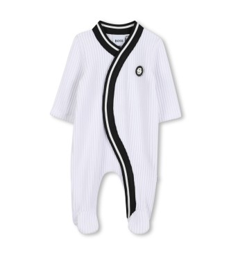 BOSS Pyjama van wit ribfluweel