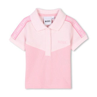 BOSS Conjunto de polo e cales cor-de-rosa